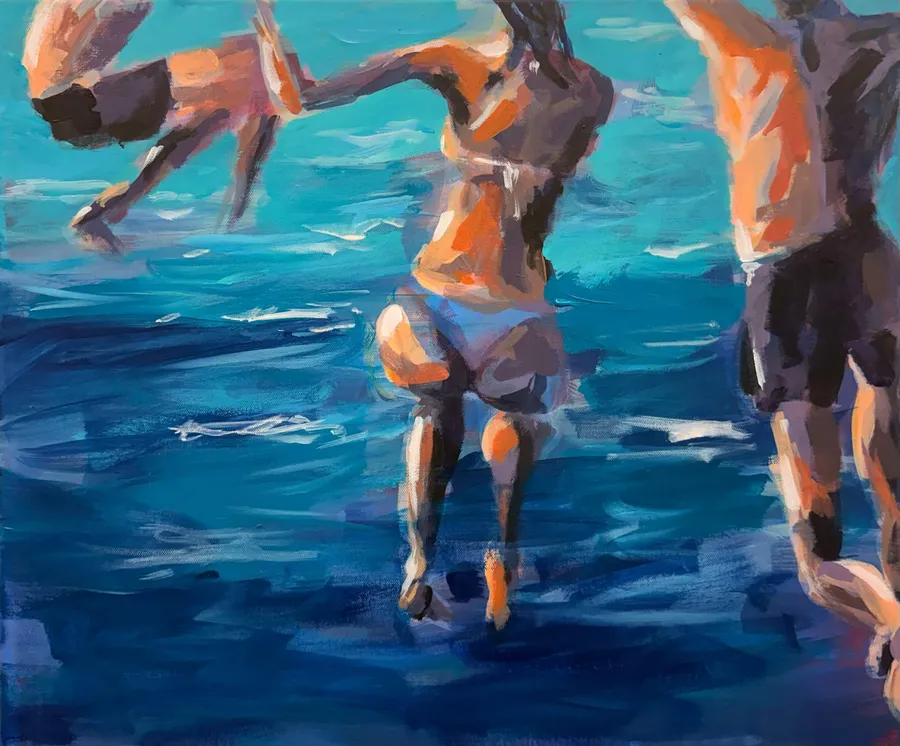 Abkühlung – Acryl auf Leinwand