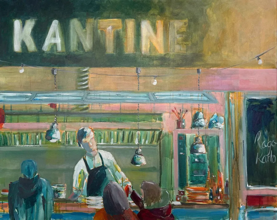 Kantine – Acryl auf Leinwand