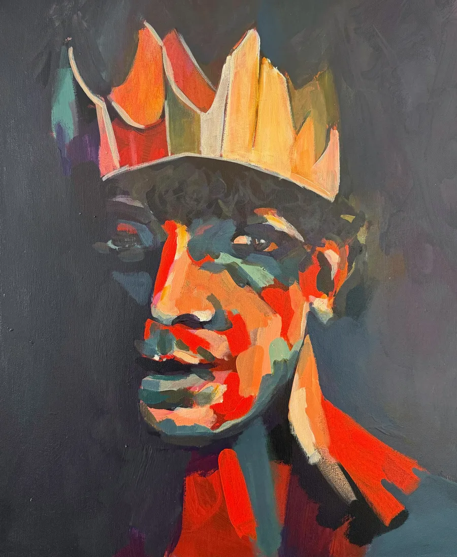König – Acryl auf Leinwand