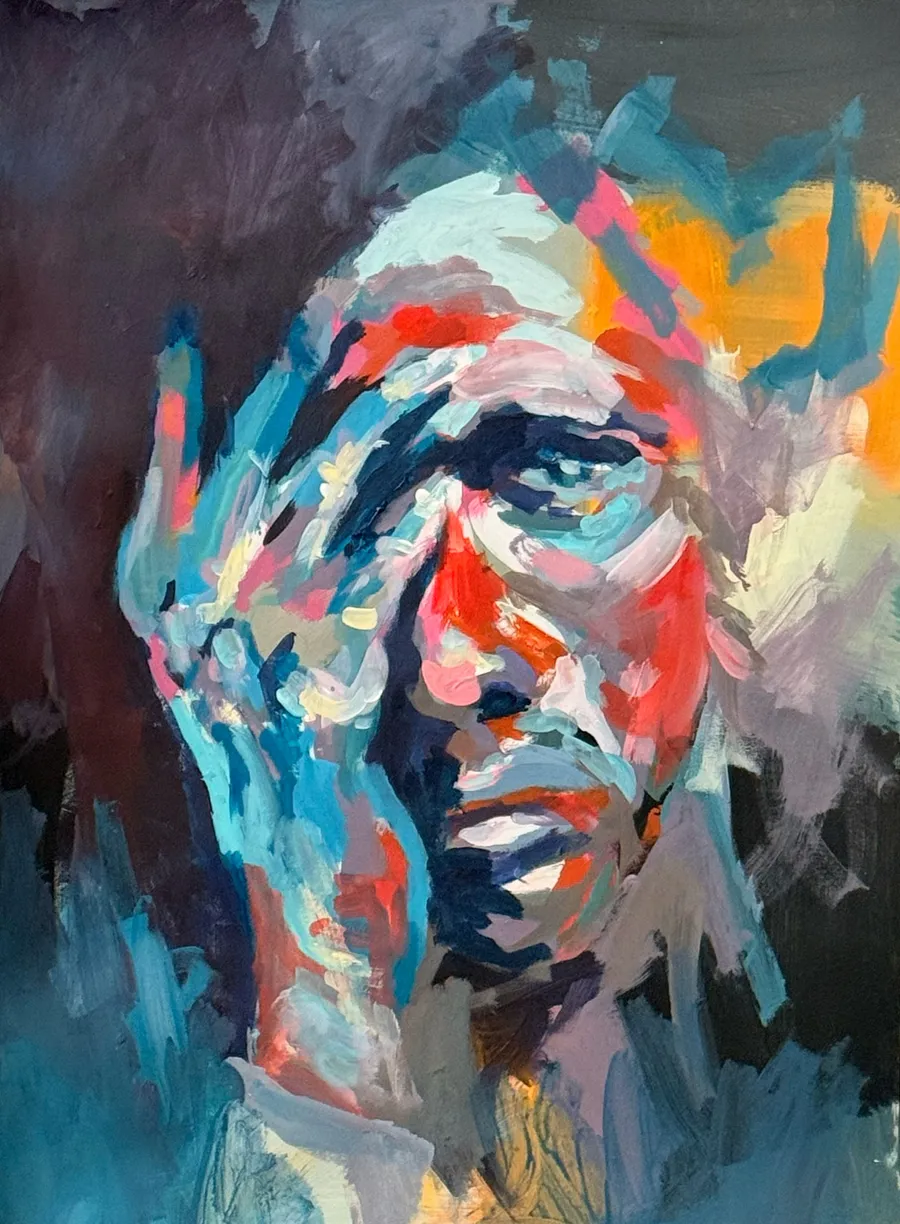 Schwermut – Acryl auf Papier