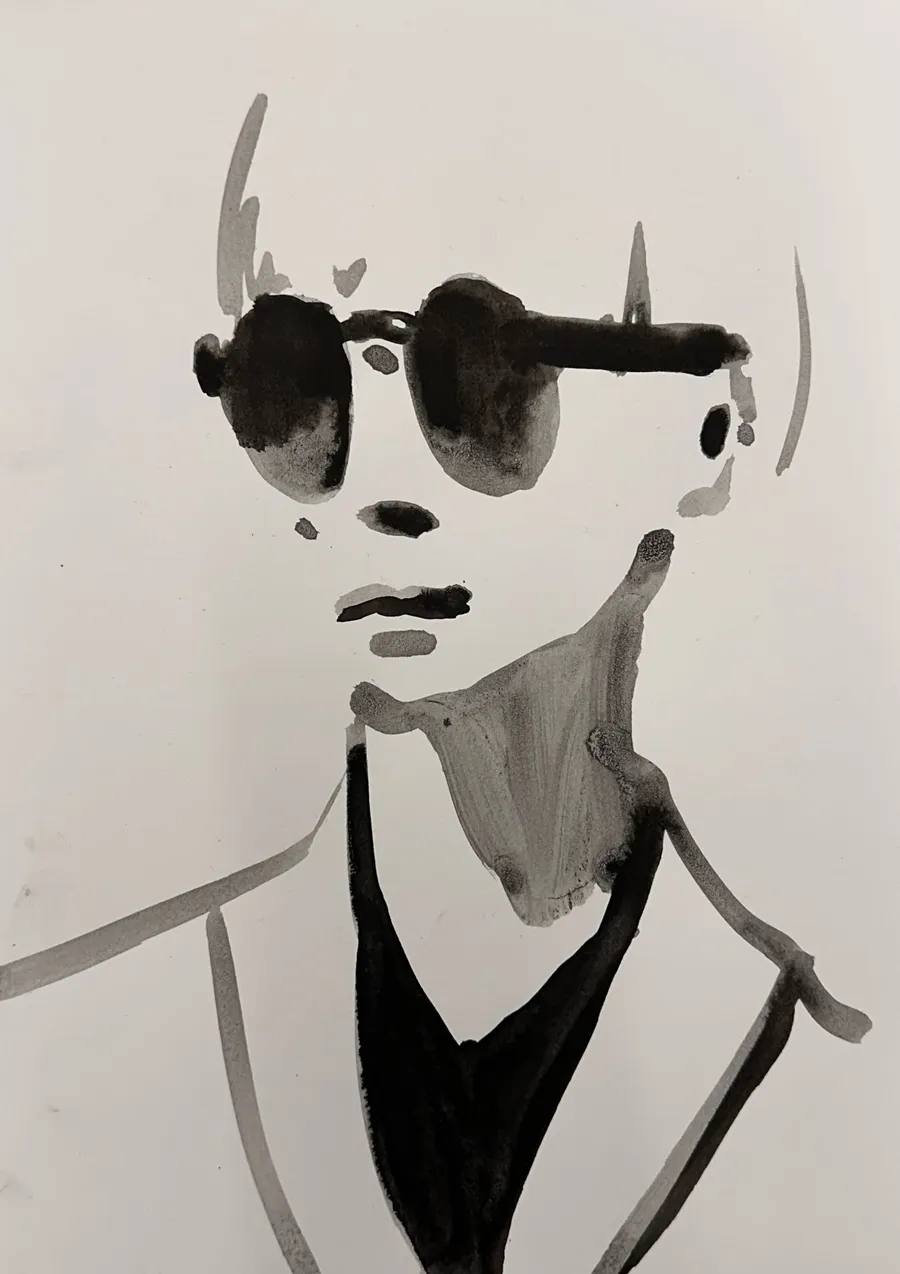 Shades – Tusche auf Papier