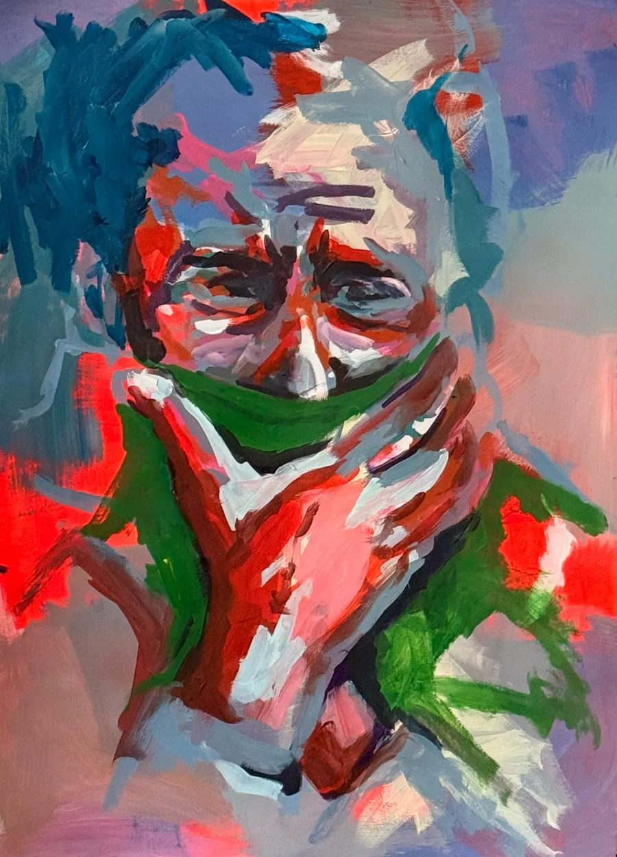 Stille Aufruhr – Acryl auf Papier