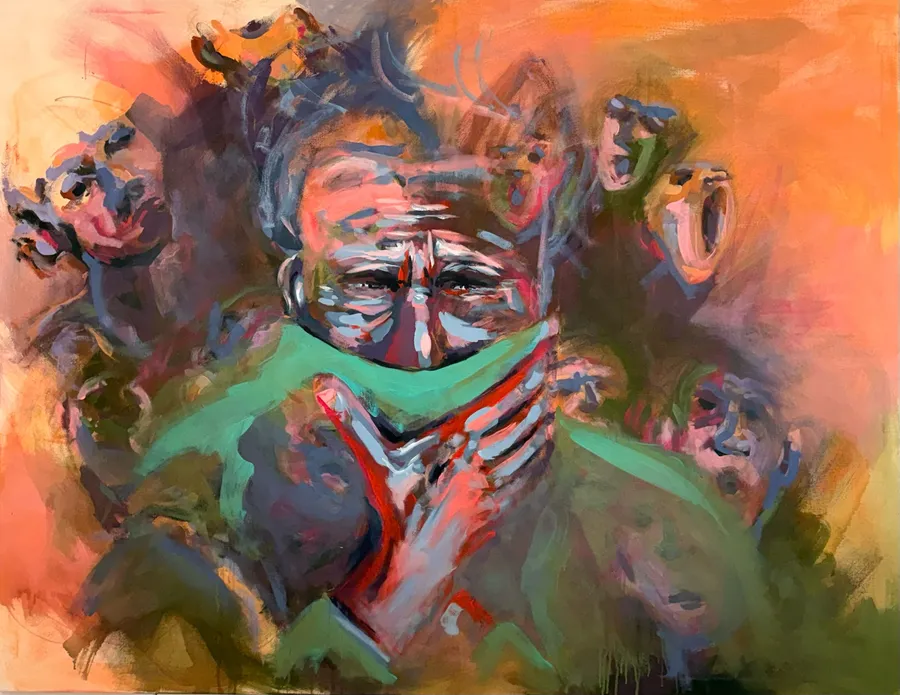 Voices within – Acryl auf Leinwand