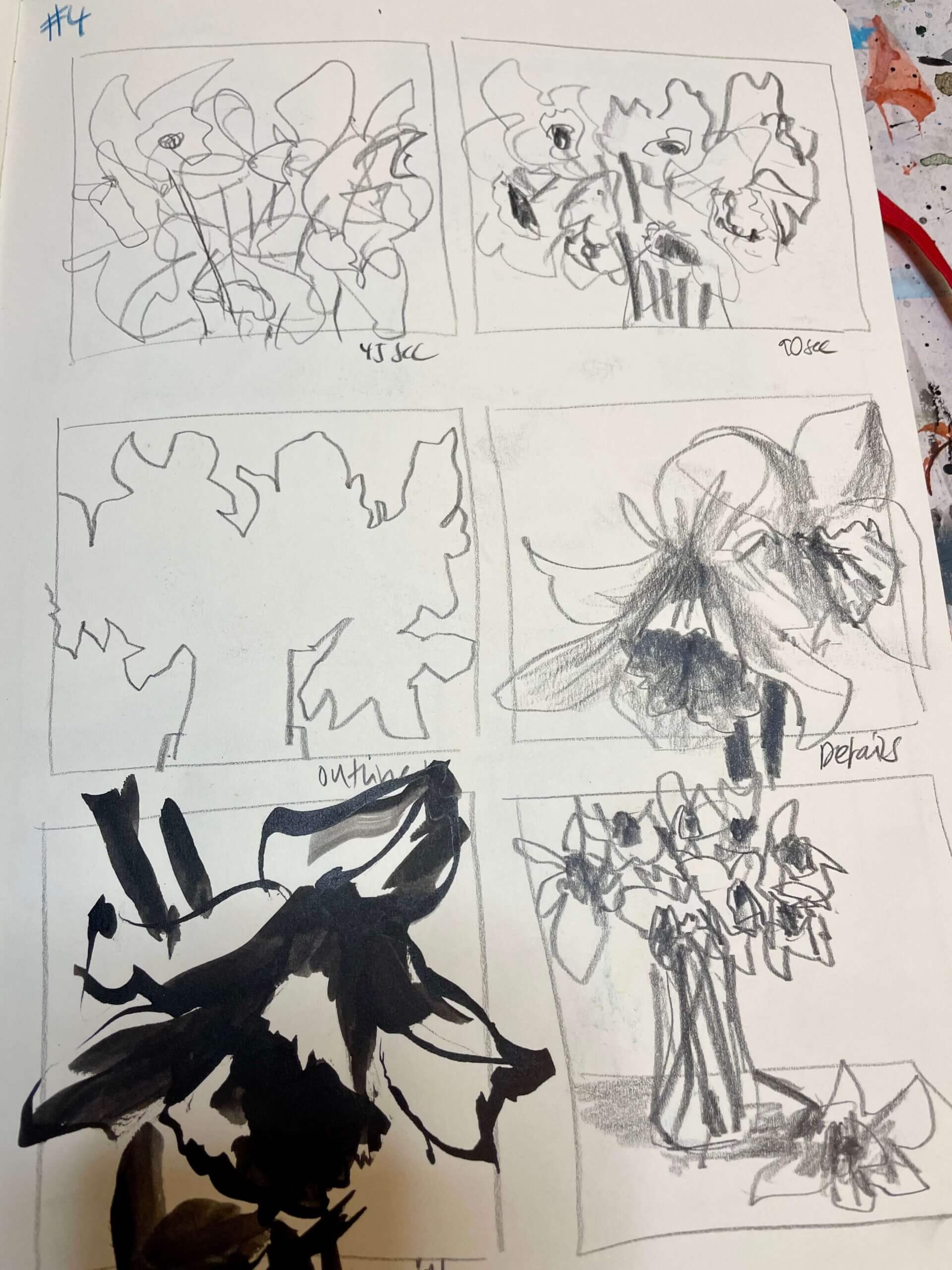 thumbnails from doing a daily drawing challenge