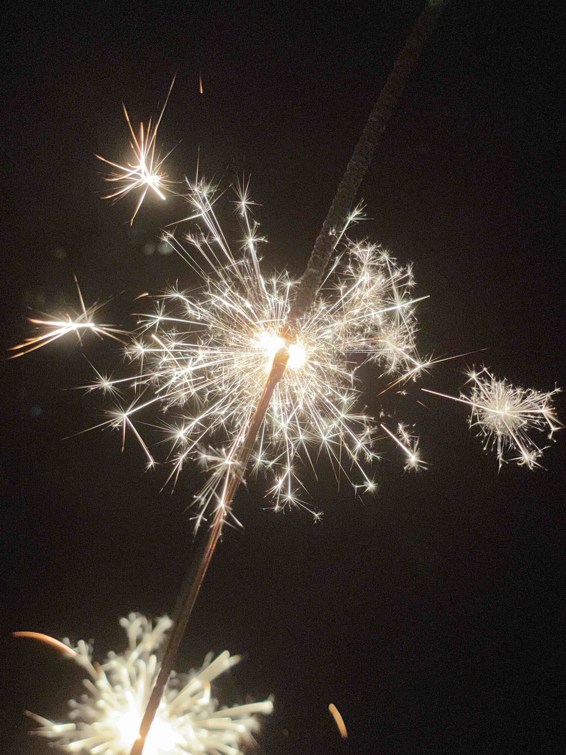 sparkler new years eve