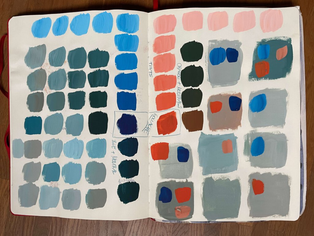 color mixing exercises